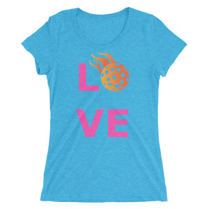 Ladies' Pink "LOVE" Pickleball Tee