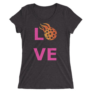 Ladies' Pink "LOVE" Pickleball Tee