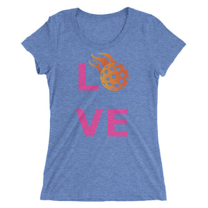 Ladies' Pink "LOVE" Pickleball Tee