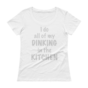 Ladies' "Dinking" Pickleball Scoopneck Tee