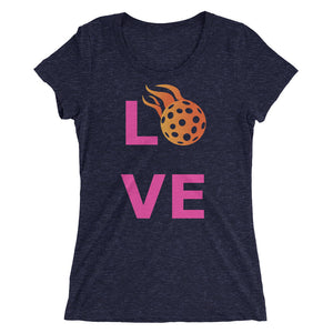 Ladies' Pink "LOVE" Pickleball Tee