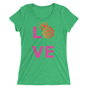 Ladies' Pink "LOVE" Pickleball Tee