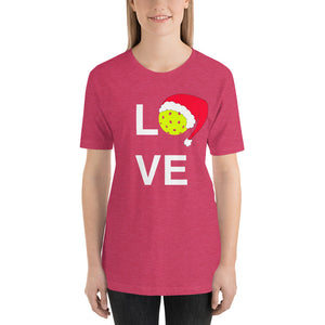 Pickleball Love Holiday Short-Sleeve Unisex T-Shirt