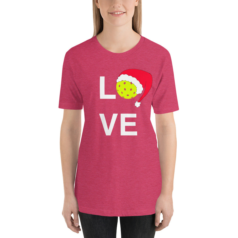 Pickleball Love Holiday Short-Sleeve Unisex T-Shirt